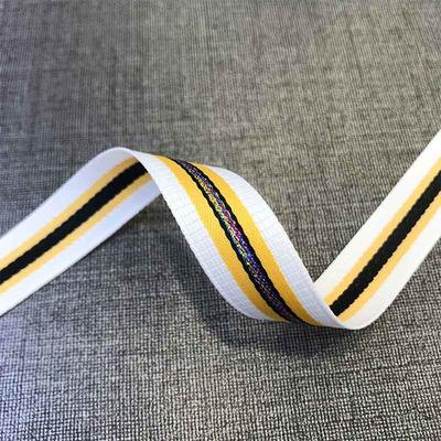 1.5 cm gold and silver filament spinning nylon Stripe Ribbon